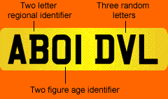 New registration plate structure