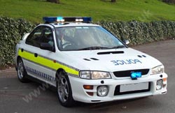 Suburu Impreza police car